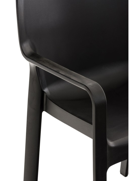 SET de 2 sillas apilables DIVA, negro SET de 2 sillas apilables DIVA, negro