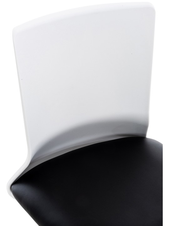 Silla de oficina Apolda piel sintética, negro