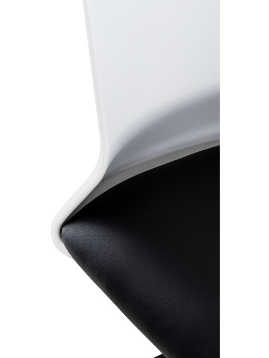 Silla de oficina Apolda piel sintética, negro