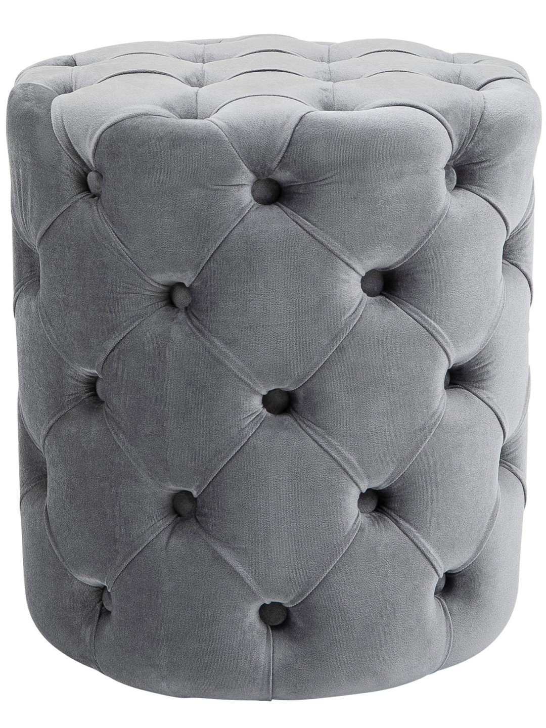 Taburete Drancy Terciopelo M, gris