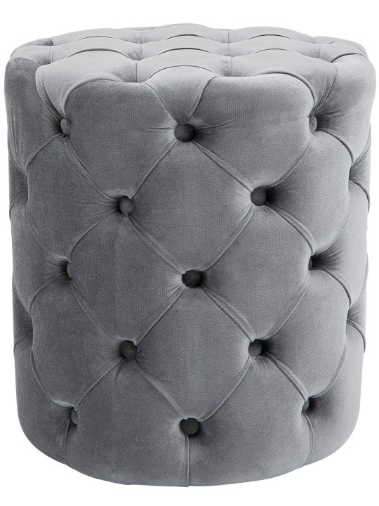 Taburete Drancy Terciopelo M, gris Taburete Drancy Terciopelo M, gris