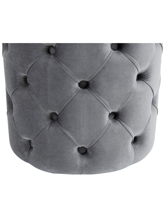 Taburete Drancy Terciopelo M, gris Taburete Drancy Terciopelo M, gris