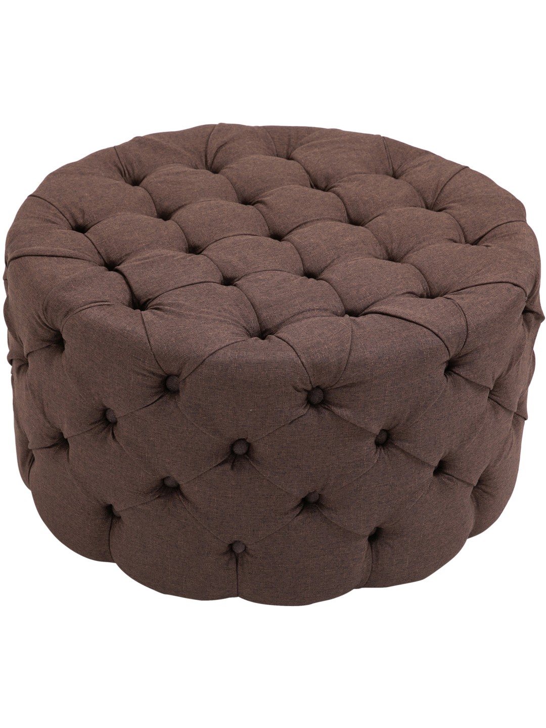 Taburete Drancy tela XL, marrón