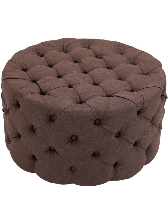 Taburete Drancy tela XL, marrón Taburete Drancy tela XL, marrón