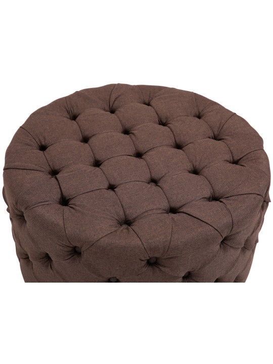 Taburete Drancy tela XL, marrón Taburete Drancy tela XL, marrón