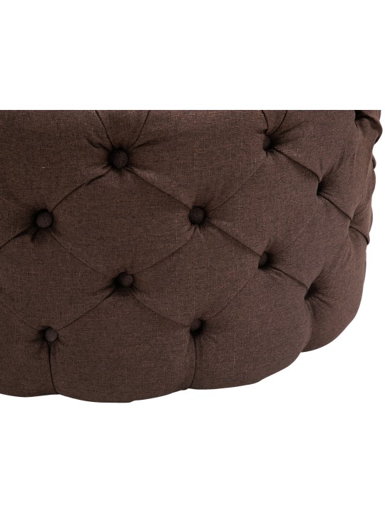 Taburete Drancy tela XL, marrón Taburete Drancy tela XL, marrón