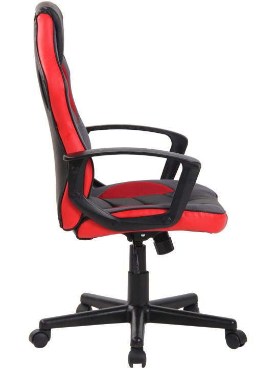 Silla de oficina Glendale, negro/rojo