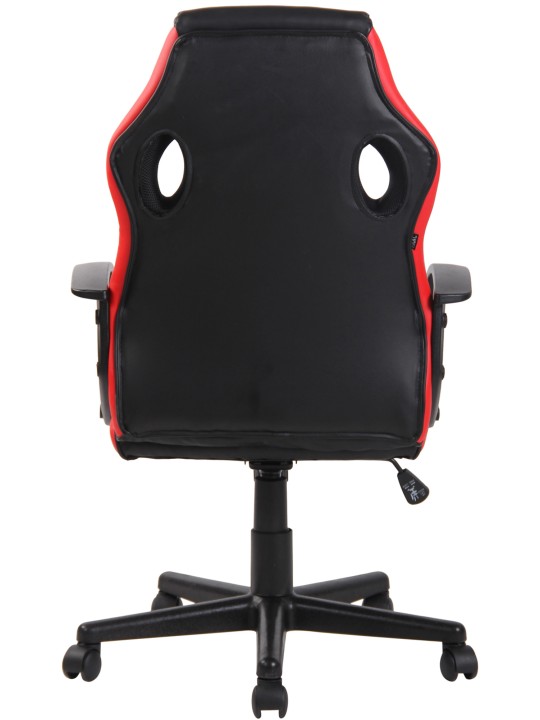 Silla de oficina Glendale, negro/rojo