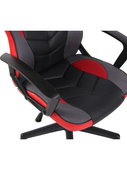 Silla de oficina Glendale, negro/rojo