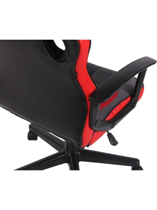 Silla de oficina Glendale, negro/rojo