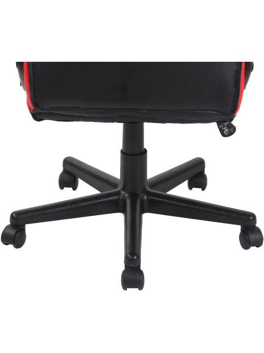 Silla de oficina Glendale, negro/rojo