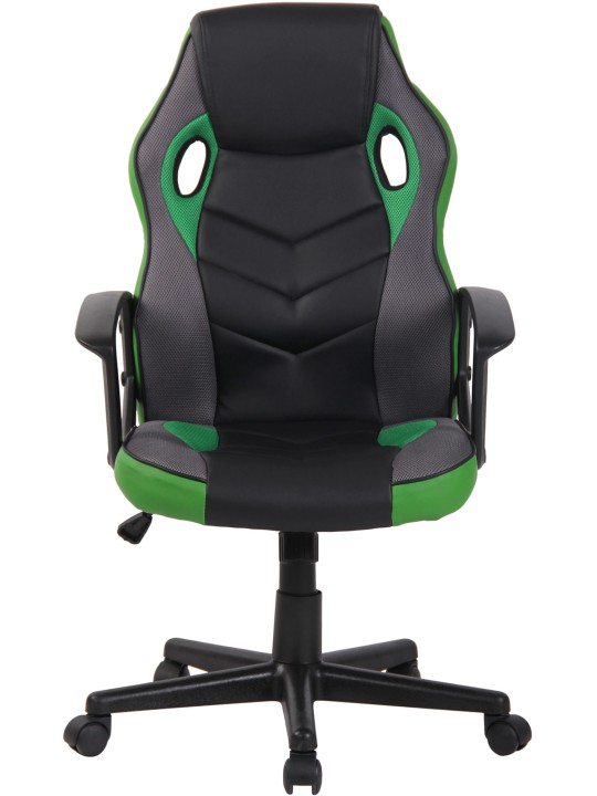 Silla de oficina Glendale, negro/verde