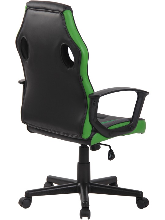 Silla de oficina Glendale, negro/verde