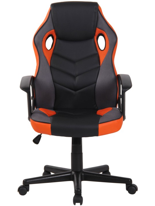 Silla de oficina Glendale, negro/naranja