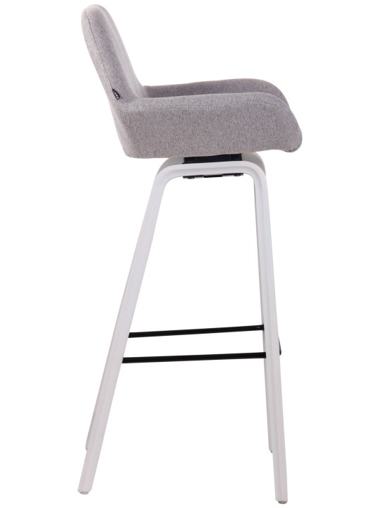 Taburete de bar Newnan tela estructura de 4 pies (roble), gris Taburete de bar Newnan tela estructura de 4 pies (roble), gris