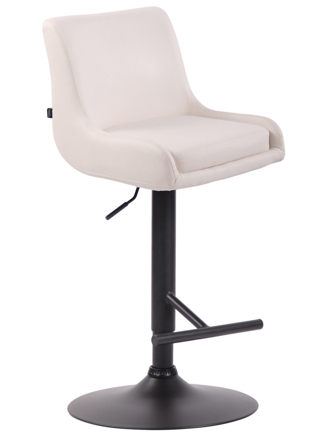 Taburete de bar Club piel sintética, blanco