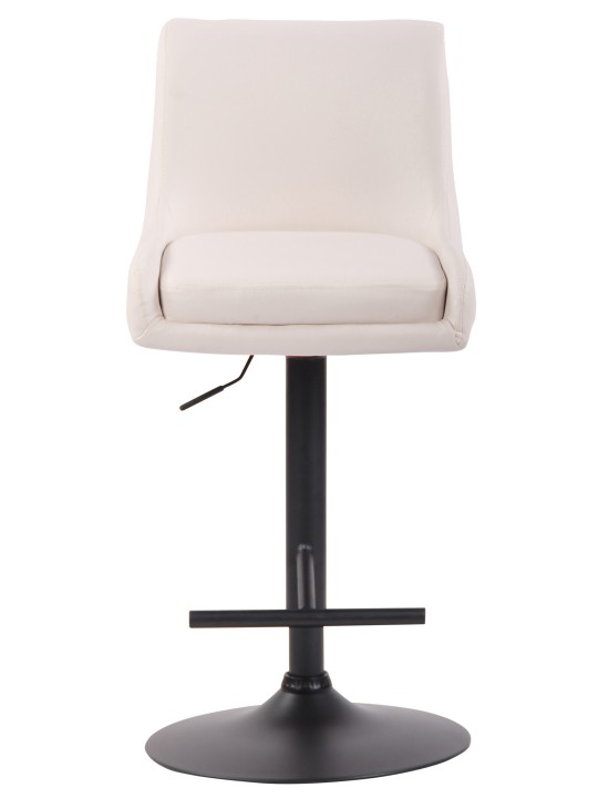 Taburete de bar Club piel sintética, blanco