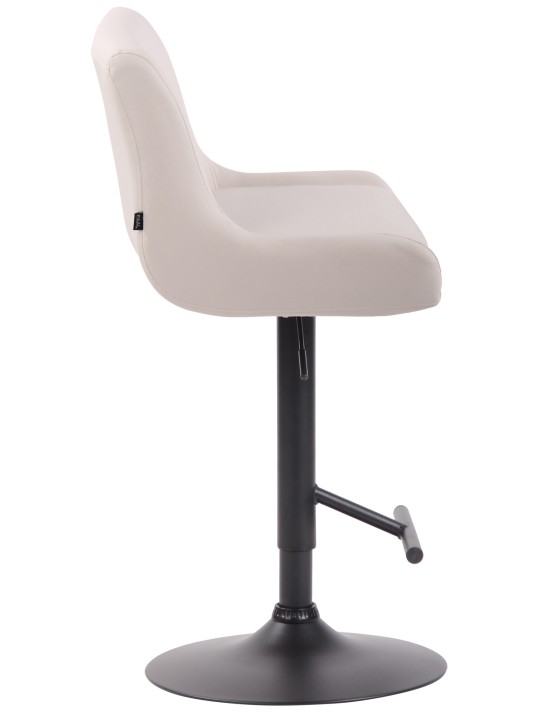 Taburete de bar Club piel sintética, blanco