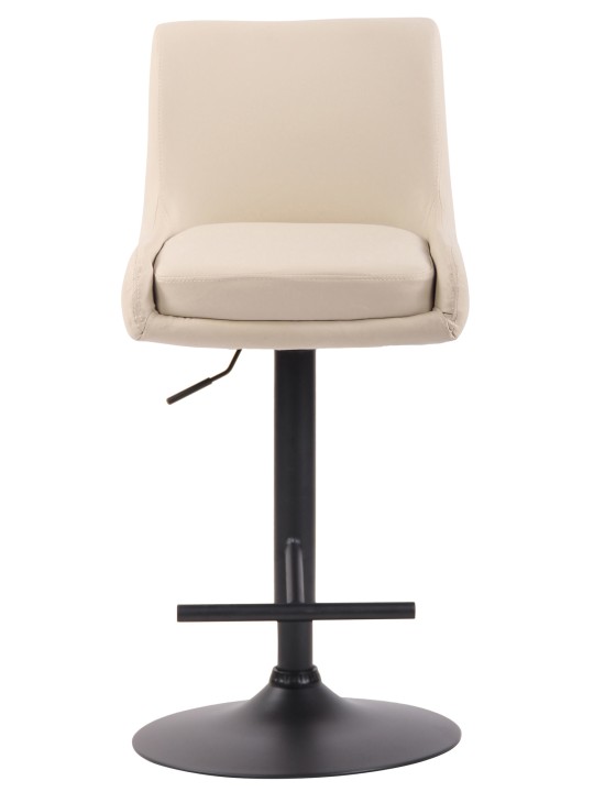 Taburete de bar Club piel sintética, crema