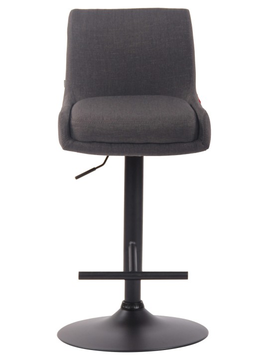 Taburete de bar club tela, gris oscuro