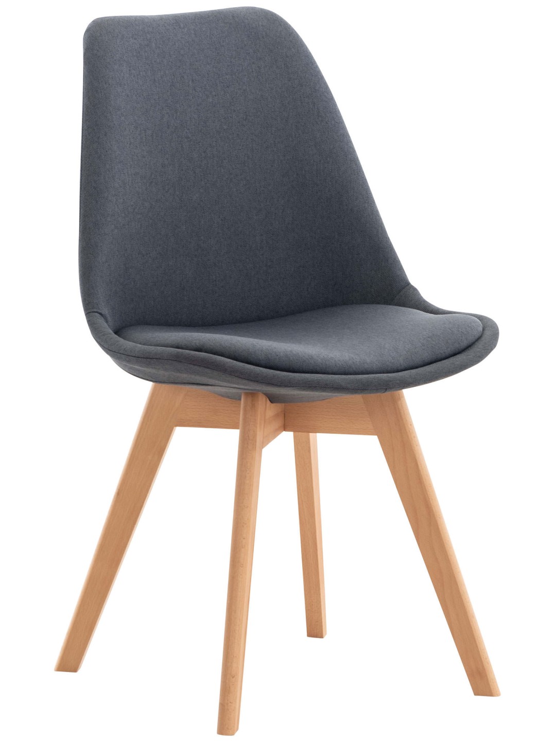 Silla Linares tela, gris oscuro