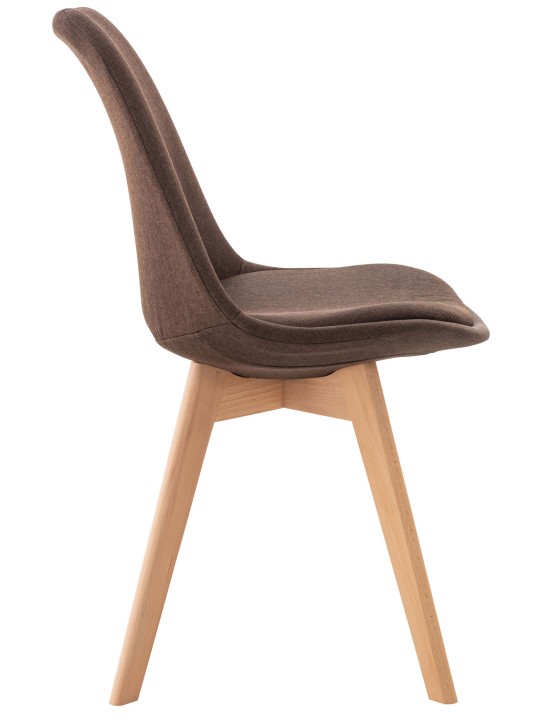 Silla Linares tela, marrón