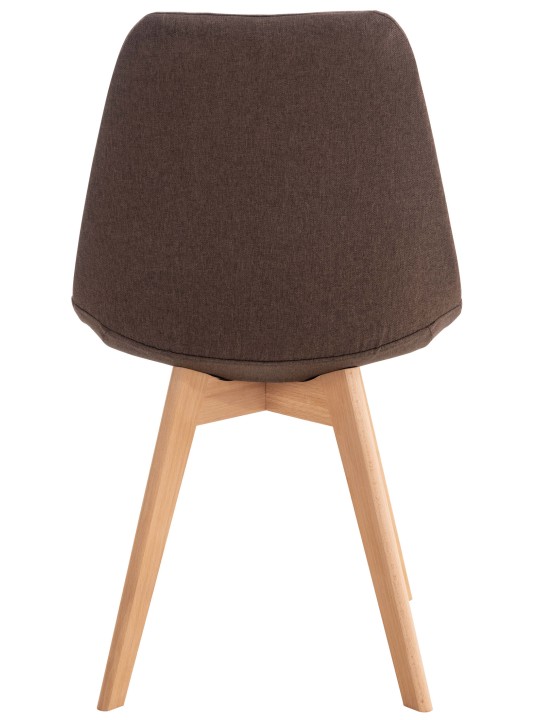 Silla Linares tela, marrón