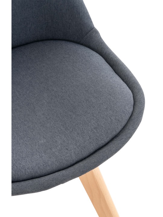 Silla Linares tela, gris oscuro