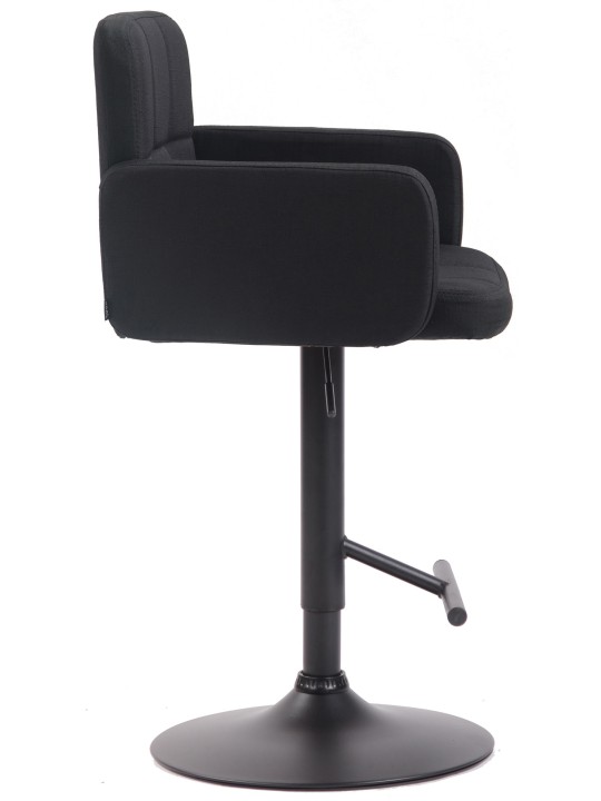 Taburete de bar Los Ángeles, tela, negro