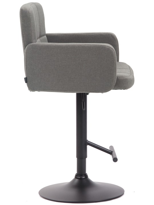 Taburete de bar Los Ángeles, tela, gris
