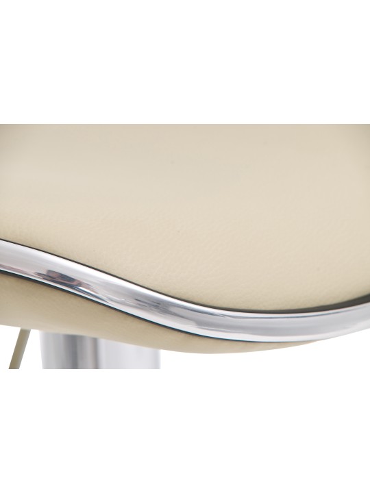 Juego de 2 taburetes de bar Shanghai C, crema