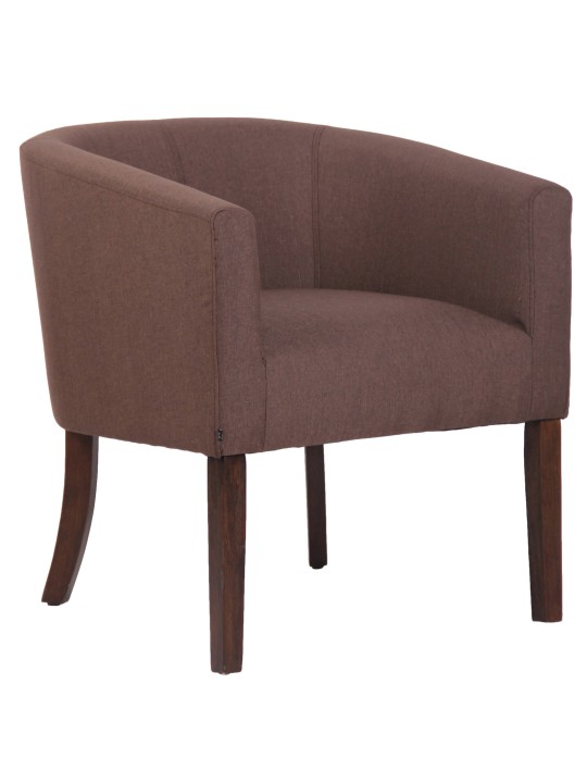 Sillón Nemea tela antigua, marrón Sillón Nemea tela antigua, marrón