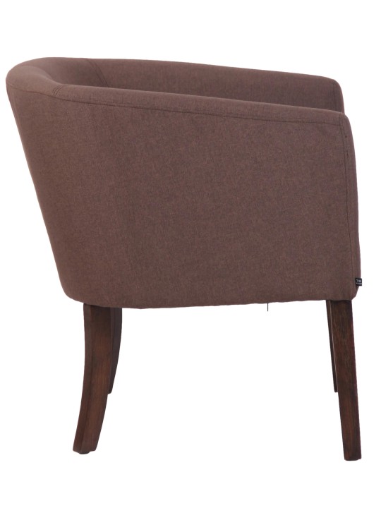 Sillón Nemea tela antigua, marrón Sillón Nemea tela antigua, marrón