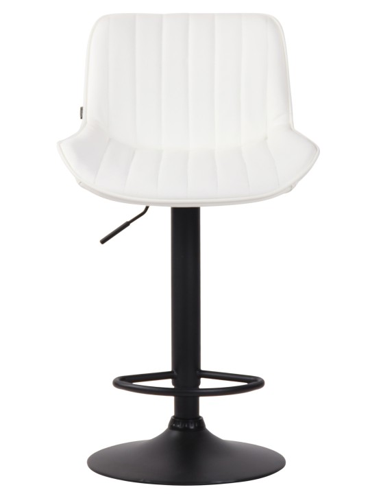 Taburete de bar Lentini piel sintética, blanco Taburete de bar Lentini piel sintética, blanco