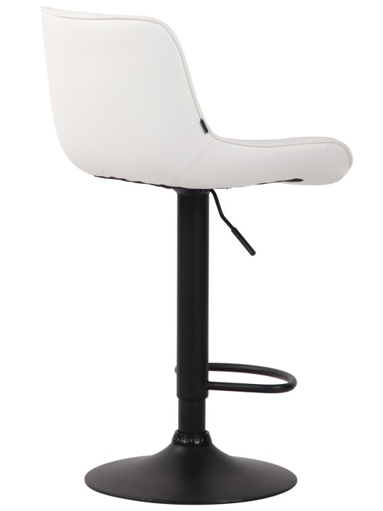 Taburete de bar Lentini piel sintética, blanco Taburete de bar Lentini piel sintética, blanco