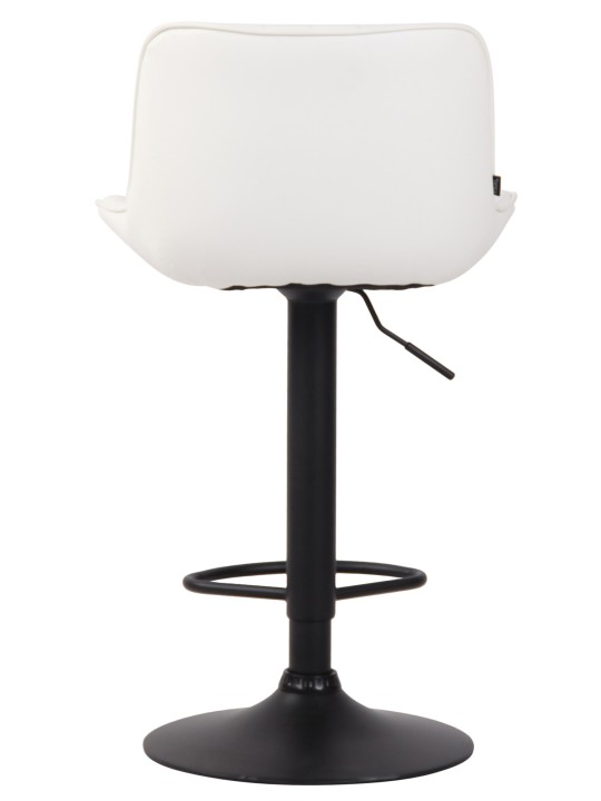 Taburete de bar Lentini piel sintética, blanco Taburete de bar Lentini piel sintética, blanco