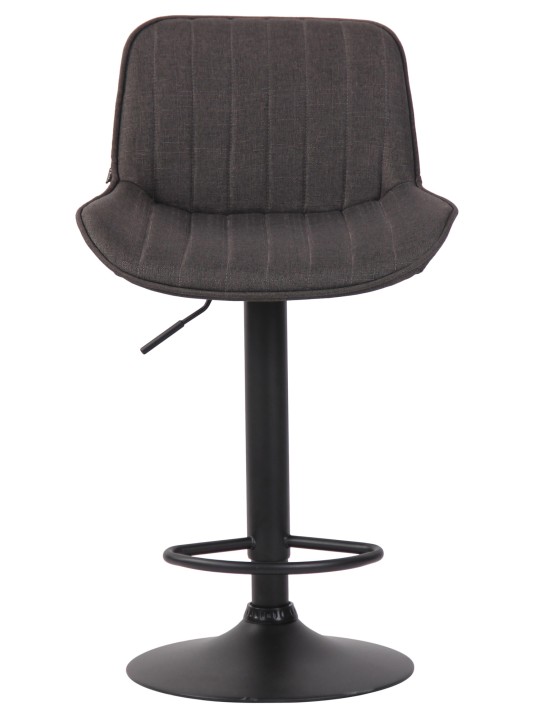 Taburete de bar tela Lentini, gris oscuro Taburete de bar tela Lentini, gris oscuro