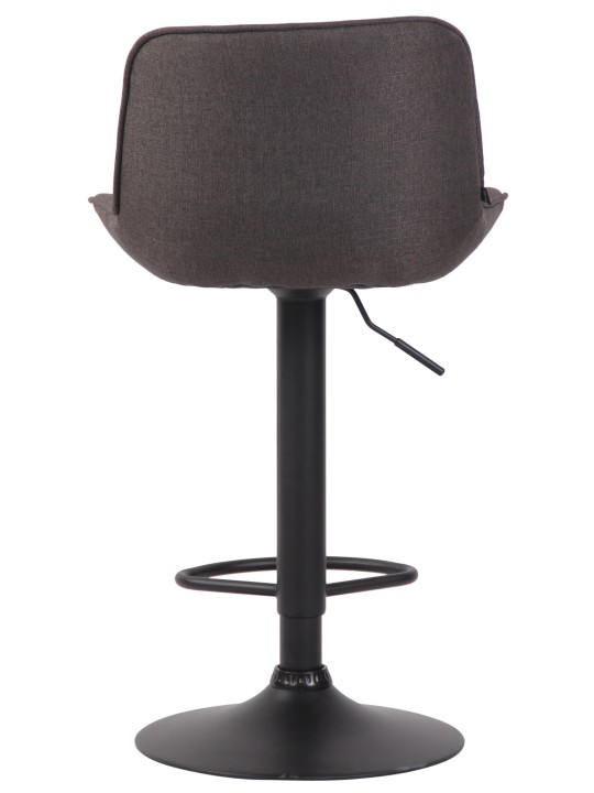 Taburete de bar tela Lentini, gris oscuro Taburete de bar tela Lentini, gris oscuro