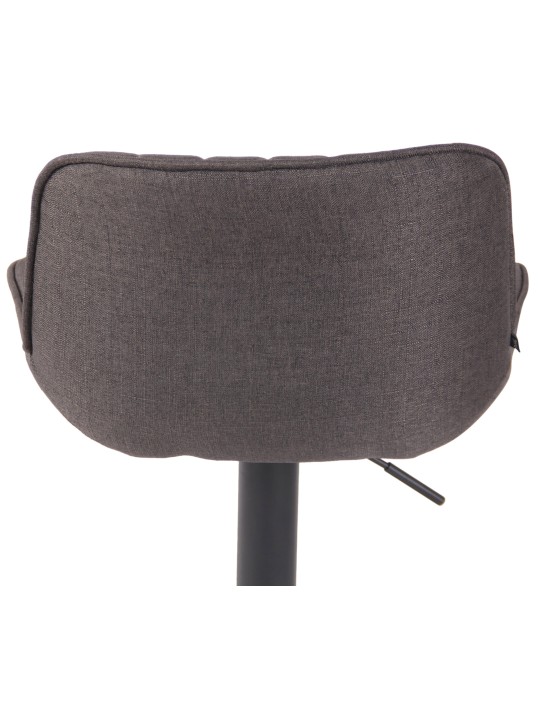 Taburete de bar tela Lentini, gris oscuro Taburete de bar tela Lentini, gris oscuro