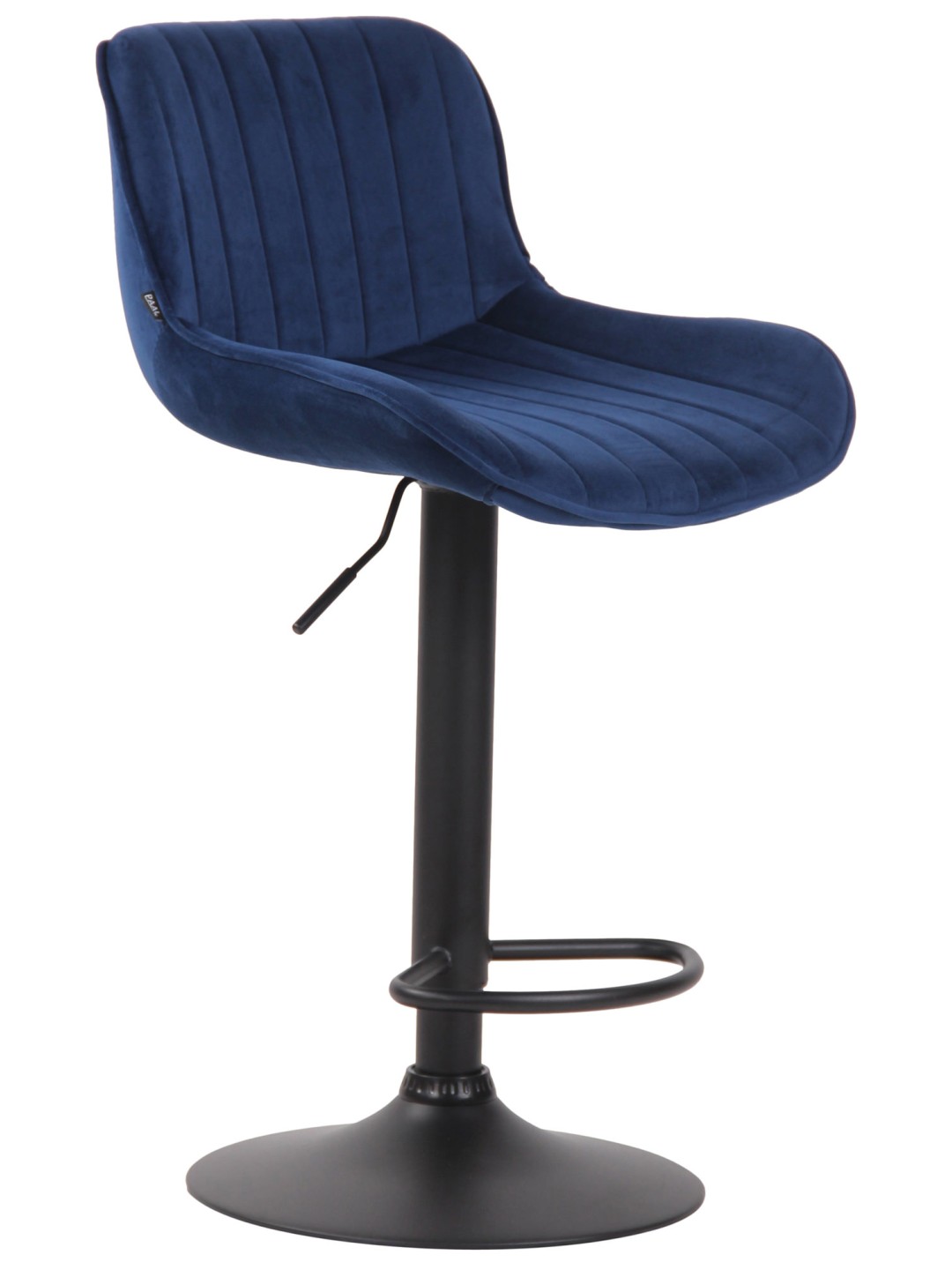 Taburete de bar Lentini terciopelo, azul