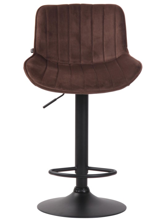 Taburete de bar Lentini terciopelo, marrón