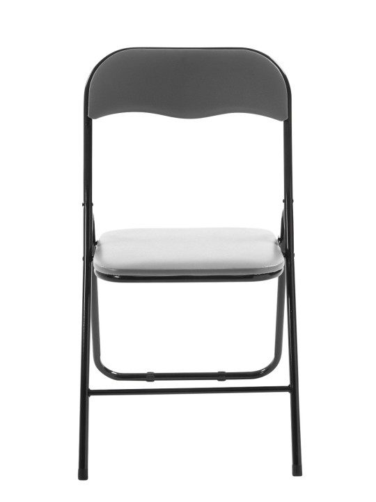 Silla plegable Félix, gris/negro