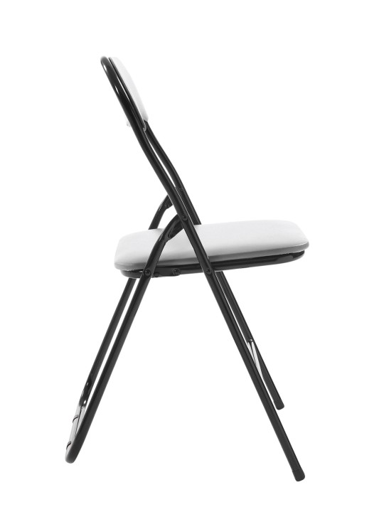 Silla plegable Félix, gris/negro