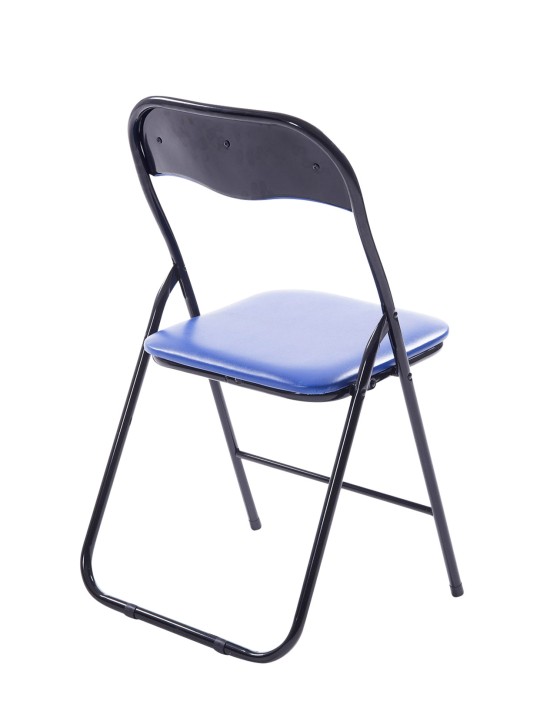 Silla plegable Félix, azul/negro