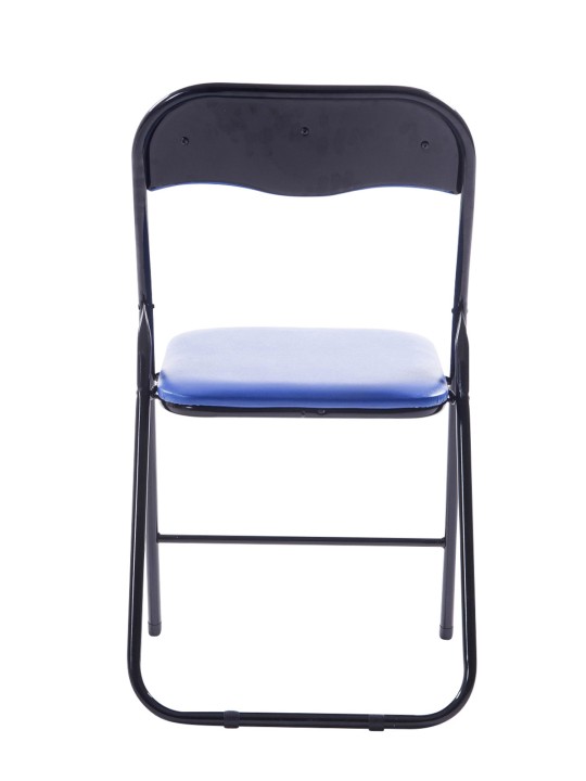 Silla plegable Félix, azul/negro