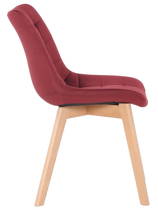 Silla de comedor Passaic terciopelo, rojo Silla de comedor Passaic terciopelo, rojo