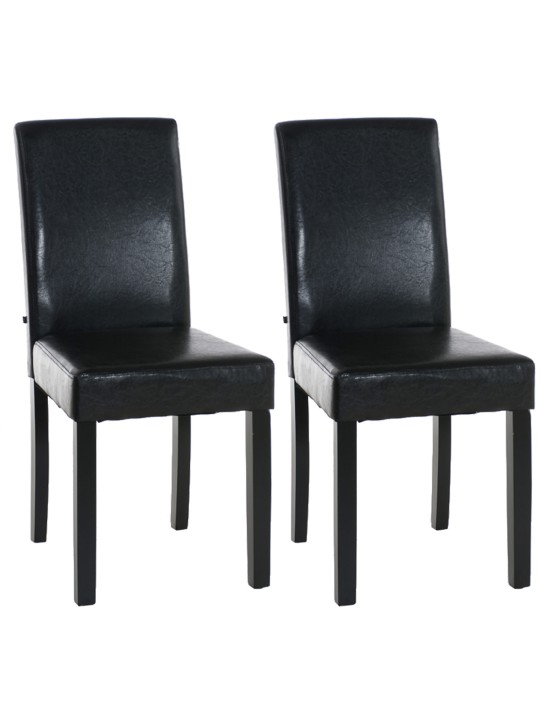 Juego de 2 sillas de comedor Ina, marrón Juego de 2 sillas de comedor Ina, marrón