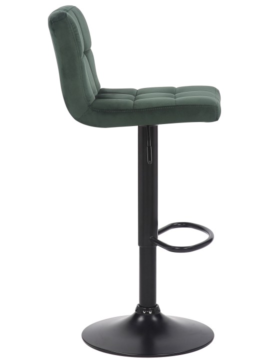 Juego de 2 taburetes de bar Feni terciopelo, verde