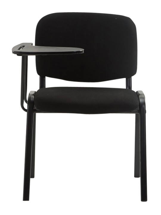 Conjunto de 4 sillas Ken con mesa plegable de tela, negro