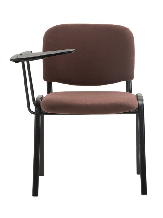 Conjunto de 4 sillas Ken con mesa plegable de tela, marrón